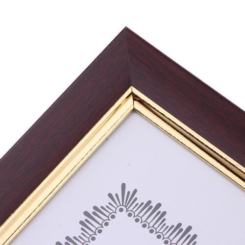 A4 Size Wooden Diploma Certificate Photo - Wine Red
