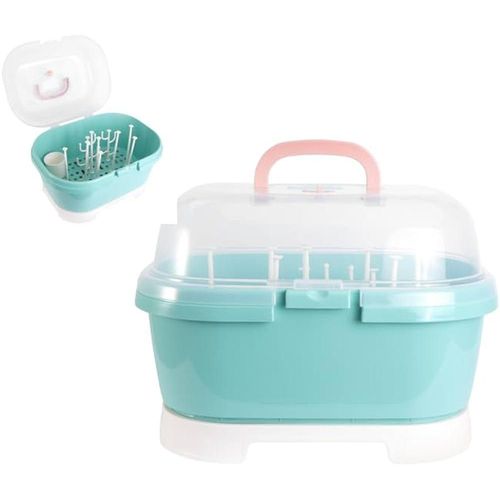 Baby Storage Drying Rack With Cover-Blue