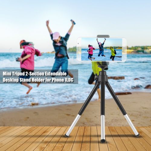 Mini Tripod 2-Section Extendable Desktop Tripod Stand