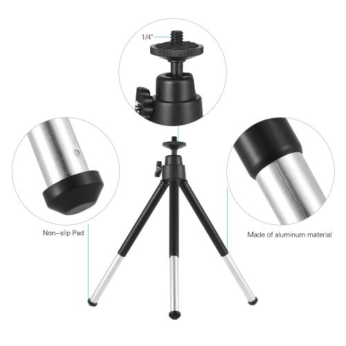 Mini Tripod 2-Section Extendable Desktop Tripod Stand