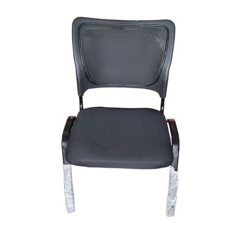 Durable Visitors Chair Mesh/ Waiting Chair-Black Colour