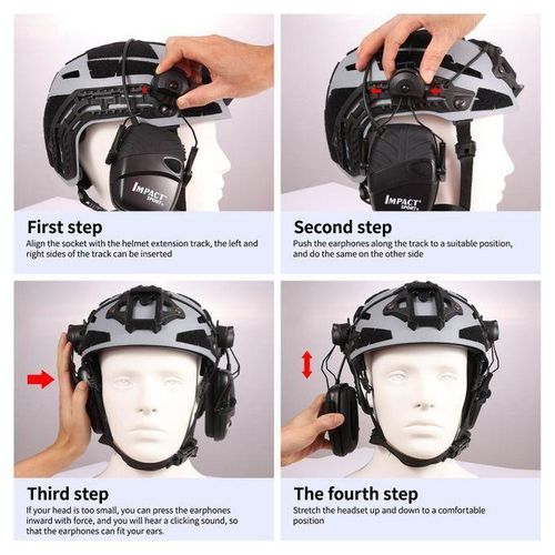 Electronic Shooting Headset Helmet Mounted Version Hunting