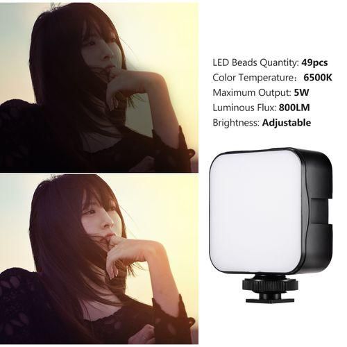 Andoer Mini LED Video Light Photography Fillin Lamp 6500K