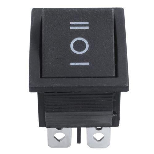 5 Pcs 6 Pin DPDT Black Button OnOffOn Rocker Switch AC 250V15A 125V20A