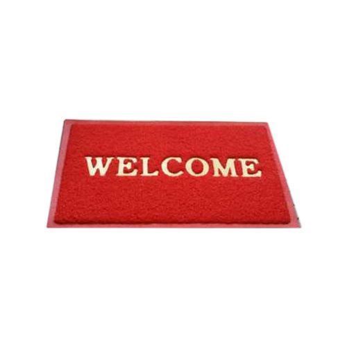 PVC Plastic Door Mat - Red