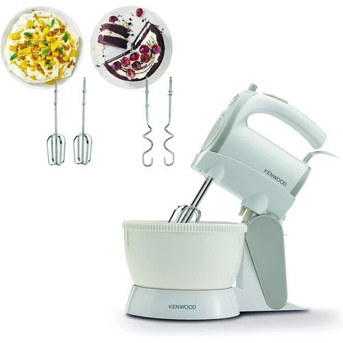 Kenwood Hand Mixer with Bowl 300W 2.4L HMP22- WHITE(1 YR WRTY)