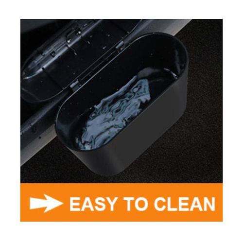 2Pcs Portable Mini Car Trash Can - Black