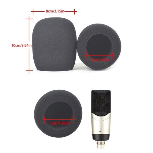 Utake Artifical Fur Windscreen Cover Microphone Windproof Windshield Filter Foam For Audio- Technica ATR2500 AT2020 AT2035 AT2020 AT2050