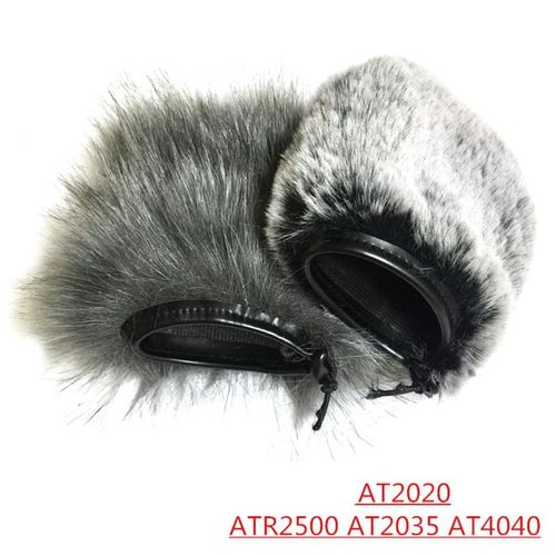 Utake Artifical Fur Windscreen Cover Microphone Windproof Windshield Filter Foam For Audio- Technica ATR2500 AT2020 AT2035 AT2020 AT2050