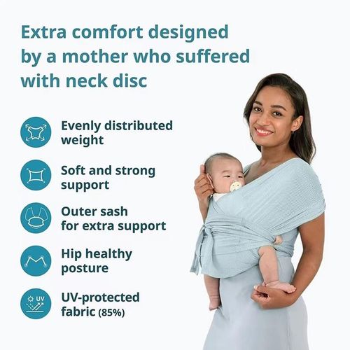 Ready Stock Easy to Wear Lightweight and Breathable Air Mesh Baby Sling Baby