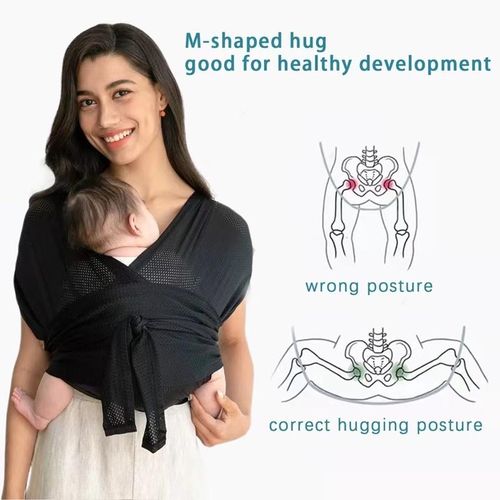 Ready Stock Easy to Wear Lightweight and Breathable Air Mesh Baby Sling Baby