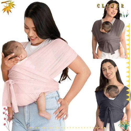 CLEVERHD Baby Carrier, Adjustable Simple Front Strap, Grid Cross X-type Front