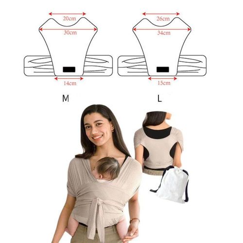 CLEVERHD Baby Carrier, Adjustable Simple Front Strap, Grid Cross X-type Front
