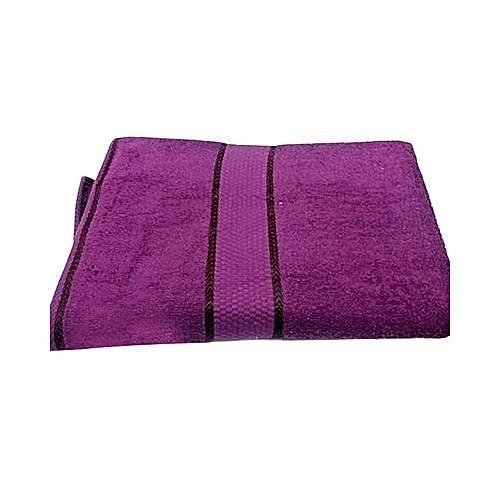 Large Cotton Bath Towel - Purple