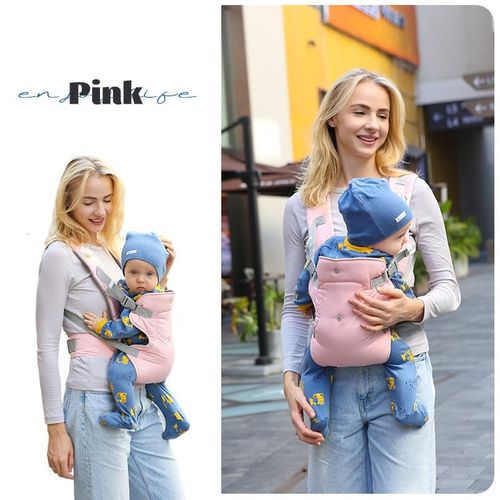 iBliver Baby Carrier Newborn to Toddler, Cozy Baby Wrap Carrier(4-15kg),