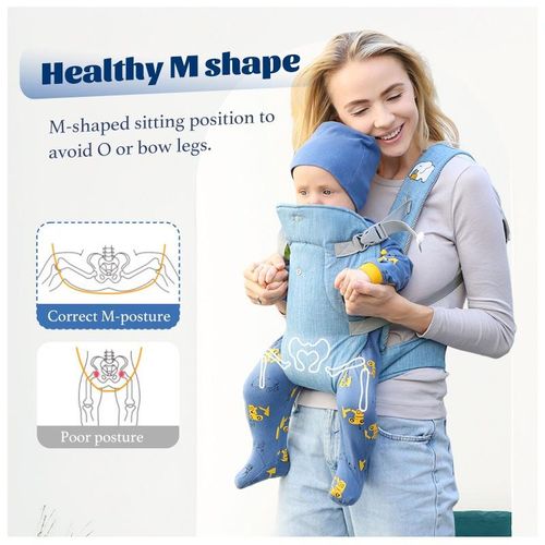 iBliver Baby Carrier Newborn to Toddler, Cozy Baby Wrap Carrier(4-15kg),
