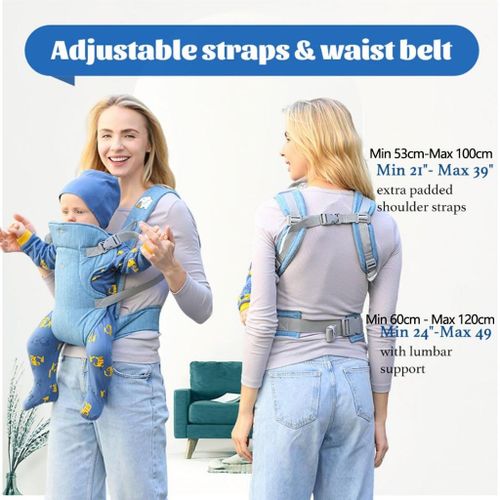 iBliver Baby Carrier Newborn to Toddler, Cozy Baby Wrap Carrier(4-15kg),