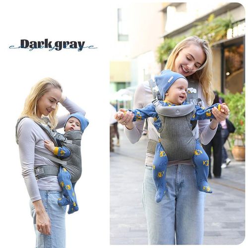 iBliver Baby Carrier Newborn to Toddler, Cozy Baby Wrap Carrier(4-15kg),