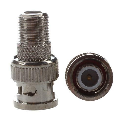BNC Male to F Female CCTV Camera Coax Cable Connector  Pack of 10
