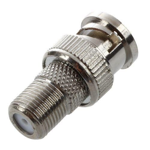 BNC Male to F Female CCTV Camera Coax Cable Connector  Pack of 10