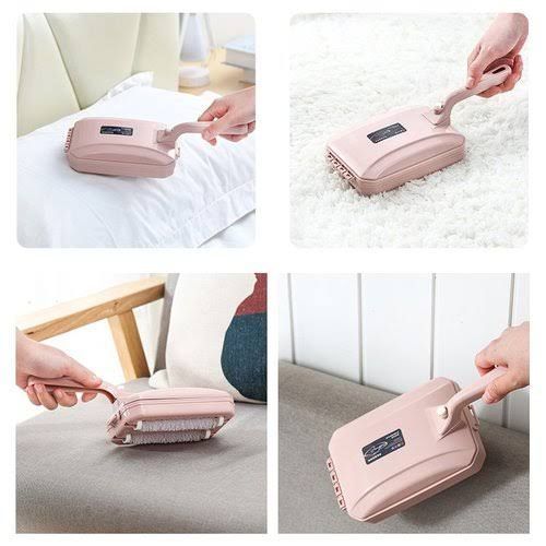 Carpet Cleaning Brush With Roller-Pink,Blue,Purple,