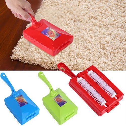 Carpet Cleaning Brush With Roller-Pink,Blue,Purple,