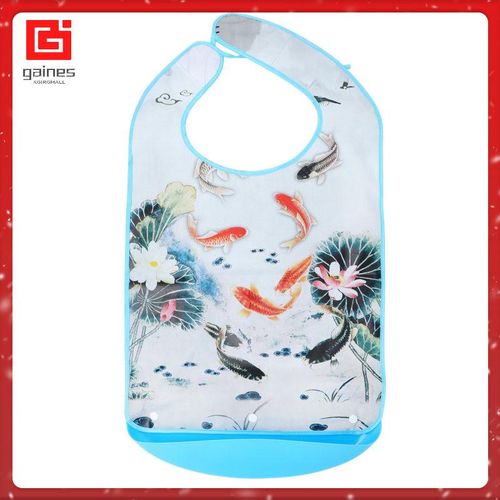 3 D Old Man Bib Bibs Cloth Protector Eating Apron Waterproof Adult Saliva