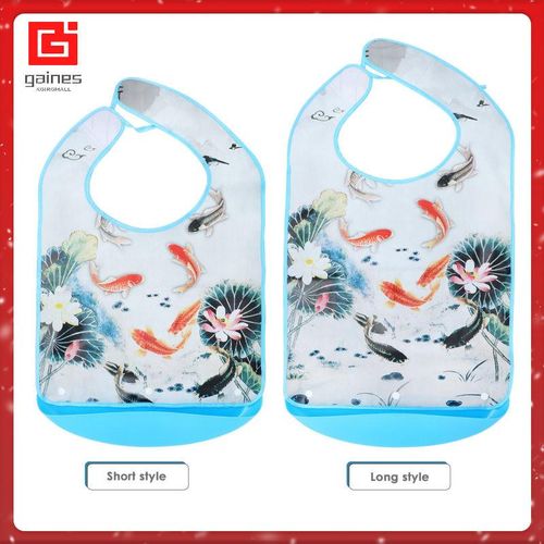3 D Old Man Bib Bibs Cloth Protector Eating Apron Waterproof Adult Saliva