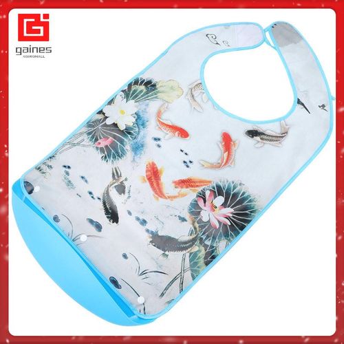 3 D Old Man Bib Bibs Cloth Protector Eating Apron Waterproof Adult Saliva