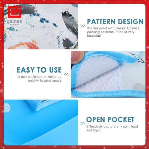 3 D Old Man Bib Bibs Cloth Protector Eating Apron Waterproof Adult Saliva