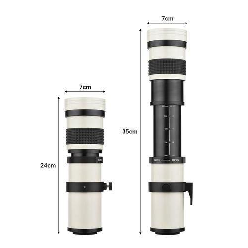 Camera MF Super Telephoto Zoom Lens F8.316 420800mm T2