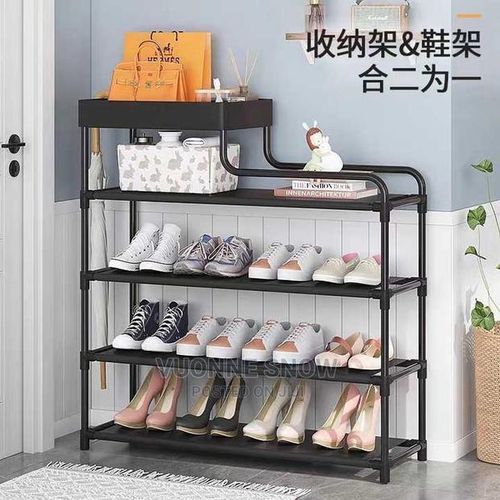 Shoe Tier Shelf Cabinet 6 10 50 Pairs Adjustable Plastic