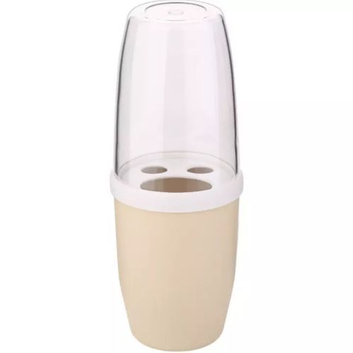 Portable Toothpaste Toothbrush Holder  Bathroom Organizer, Pink.