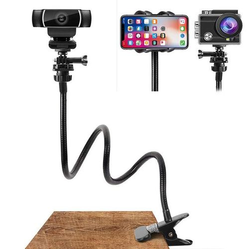 Flexible Clamp Bracket Webcam Gooseneck Stand Camera Mobile Phone Holder Bracket For Webcam C920 C922xc930e C922