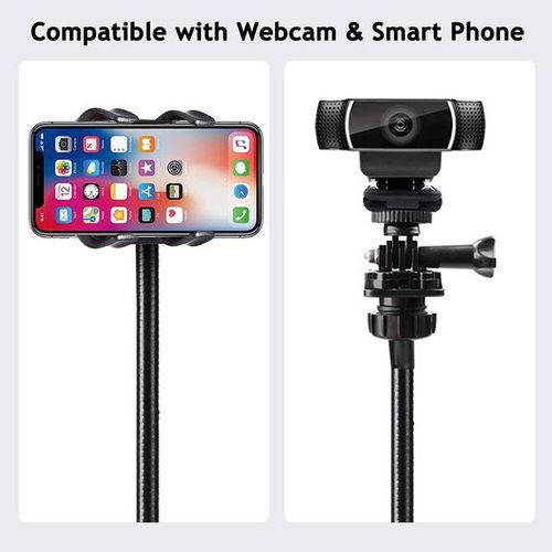 Flexible Clamp Bracket Webcam Gooseneck Stand Camera Mobile Phone Holder Bracket For Webcam C920 C922xc930e C922