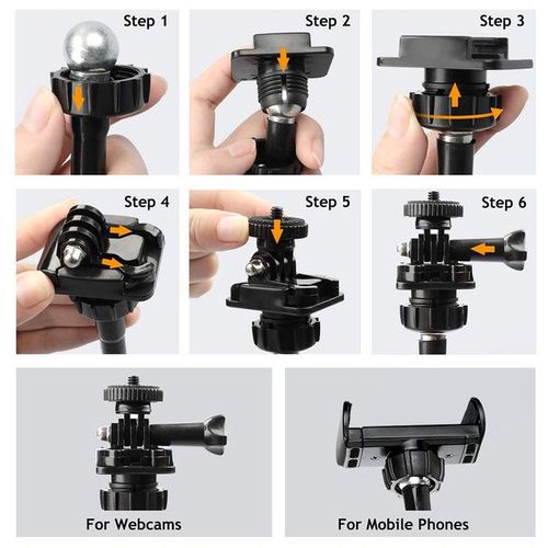 Flexible Clamp Bracket Webcam Gooseneck Stand Camera Mobile Phone Holder Bracket For Webcam C920 C922xc930e C922