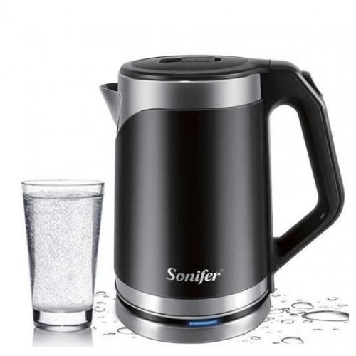 Sonifer Cordless Electric Kettle, 2 Litres - Black