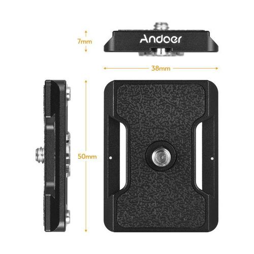Andoer TY-50 Quick Release Plate Small QR Plate With Arca
