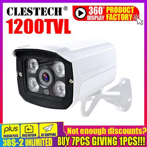 4led Array Real Full Hd 1200tvl Cctv Camera 960h Analog Waterproof Ip66 Outdoor Ir-Cut 30m Night Vision Security Video