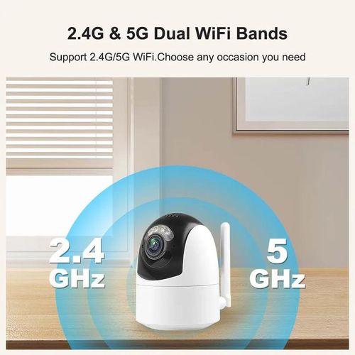 Yours WiFi Camera 360 ° 2K 4MP 5G WiFi Alexa Security Camera Outdoor Ai Tracking Smart Home Video Surveillance SmartLife IP Camera