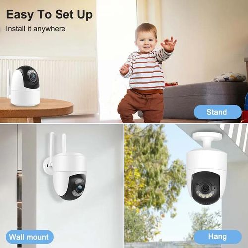 Yours WiFi Camera 360 ° 2K 4MP 5G WiFi Alexa Security Camera Outdoor Ai Tracking Smart Home Video Surveillance SmartLife IP Camera