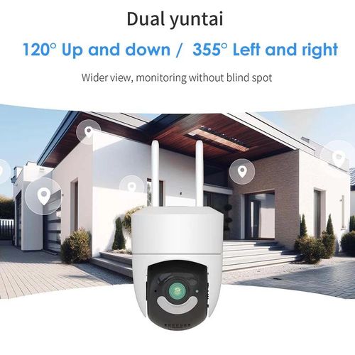 Yours WiFi Camera 360 ° 2K 4MP 5G WiFi Alexa Security Camera Outdoor Ai Tracking Smart Home Video Surveillance SmartLife IP Camera