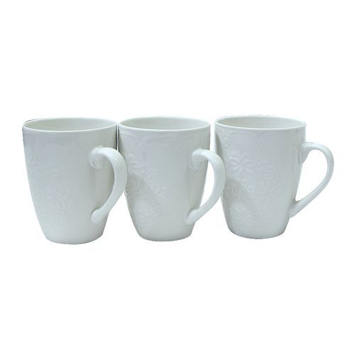 A Dozen Of Tea Unique Floral Cups - White