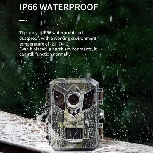 IP66 Hunting Camera 0.2s Trigger Speed Night Vision Trail Camera for Wildlife Monitoring