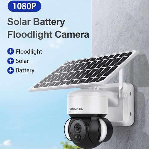 SHIWOJIA Waterproof WiFi Solar Dome IP Camera