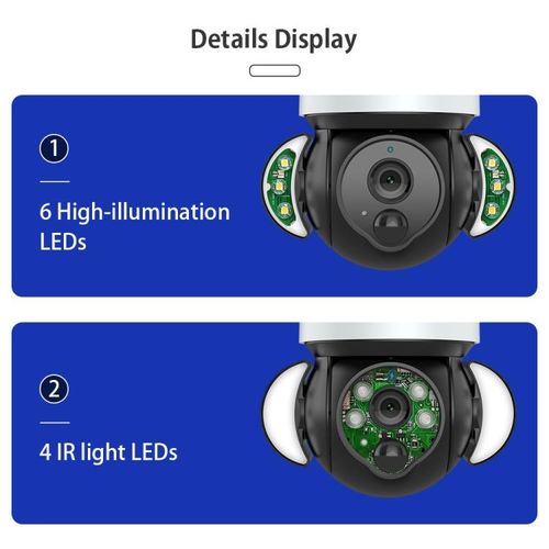 SHIWOJIA Waterproof WiFi Solar Dome IP Camera