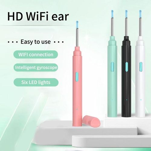 1080p Fhd Wireless Ear Otoscope With 6 Led Lights Ear Wax Removal With Camera 3 Ear Spoon For Smart Phone