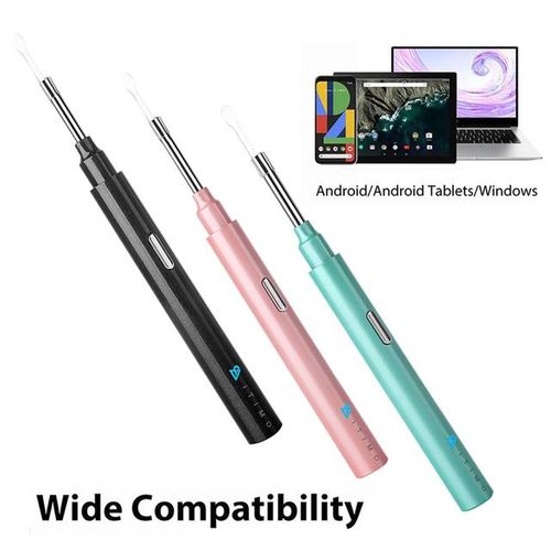 1080p Fhd Wireless Ear Otoscope With 6 Led Lights Ear Wax Removal With Camera 3 Ear Spoon For Smart Phone