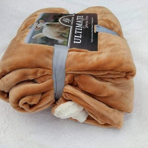 Fleece Blanket - Camel  Brown
