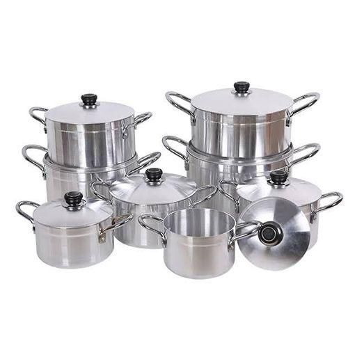 7pc Aluminium Saucepan Set,Silver
